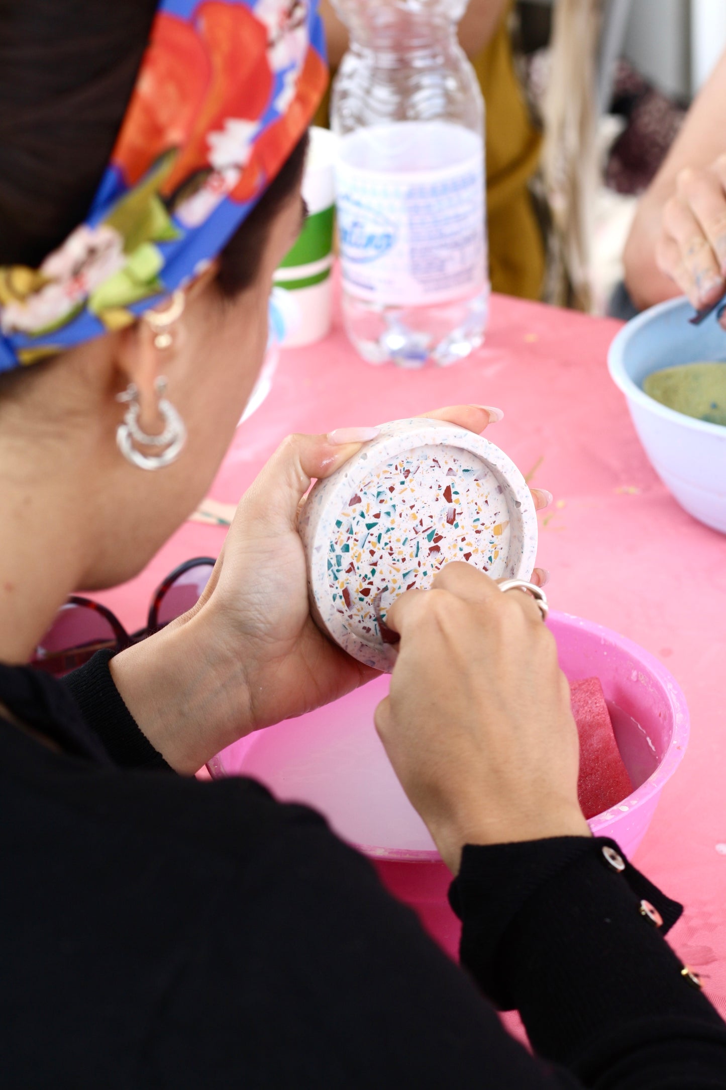 Svuotatasche in jesmonite con Terrazzo Italia