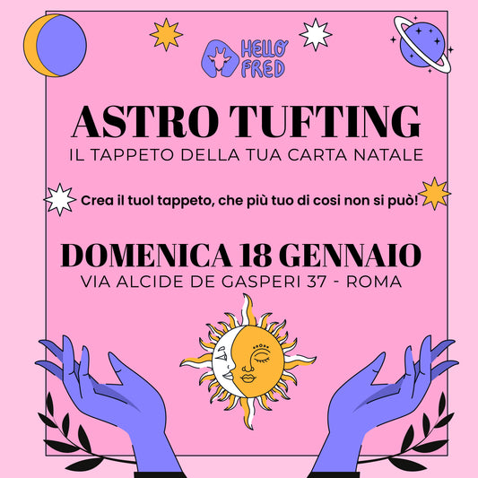 AstroTufting: il tappeto della tua carta astrale
